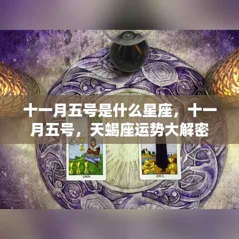 十一月五号星座揭秘，天蝎座运势深度解析