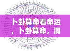 卜卦算命，洞悉命运轨迹，掌握未来走向
